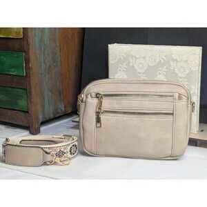 Crossbody Bag - Beige, Casual, Small